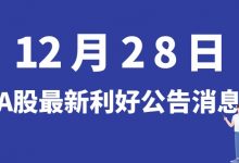 12月28日| A股岱勒新材、永安林业、天奈科技、长光华芯等最新利好公告消息-小李财经视角