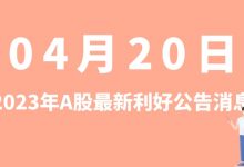 4月20日| A股天奈科技、华友钴业、欣旺达、富奥股份等最新利好公告消息-小李财经视角