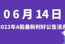 6月14日| A股吉宏股份、澳弘电子、博俊科技、北汽蓝谷等最新利好公告消息-小李财经视角