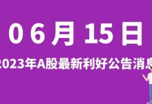 6月15日| A股宇信科技、方正科技、京粮控股、腾景科技等最新利好公告消息-小李财经视角